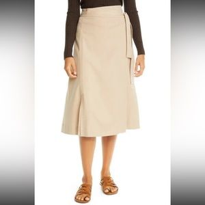 Vince Wool Midi Skirt